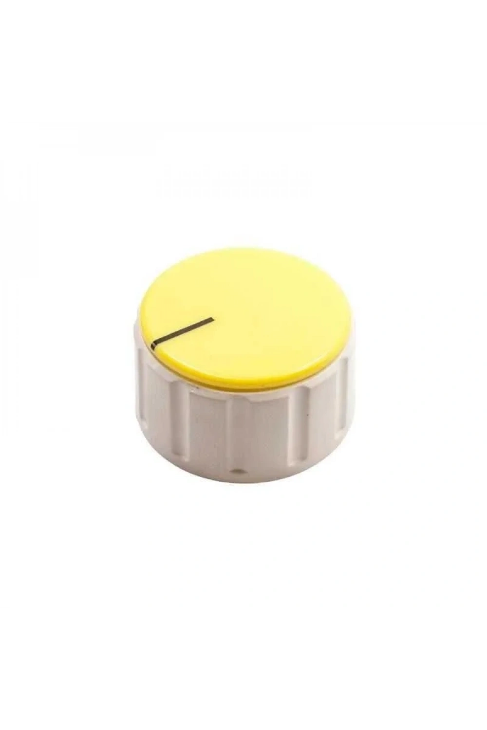HT3000 37mm Üstten Sıkmalı Potansiyometre Düğmesi Beyaz-Sarı