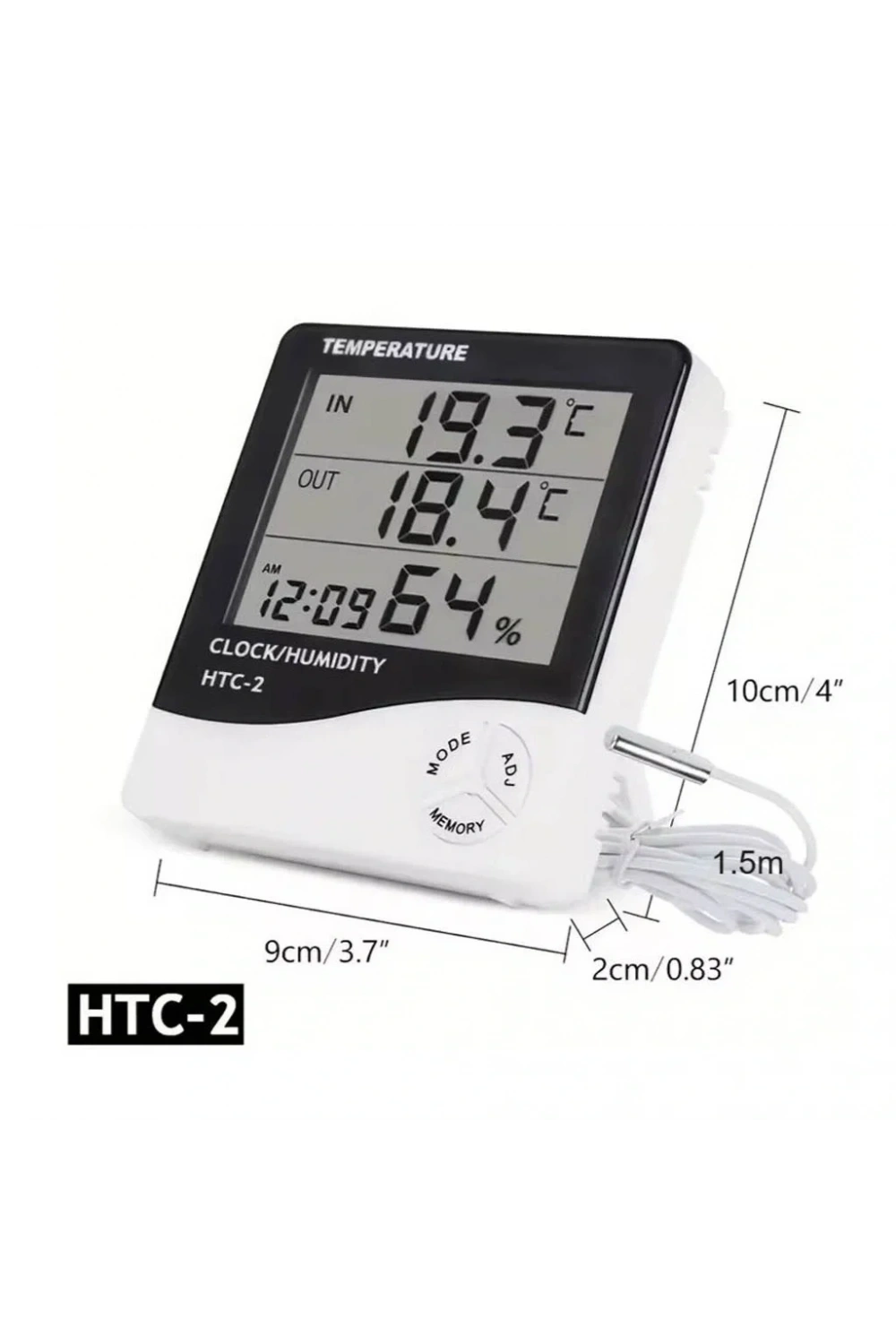 HTC-2 Saatli Nem Ölçer ve Termometre