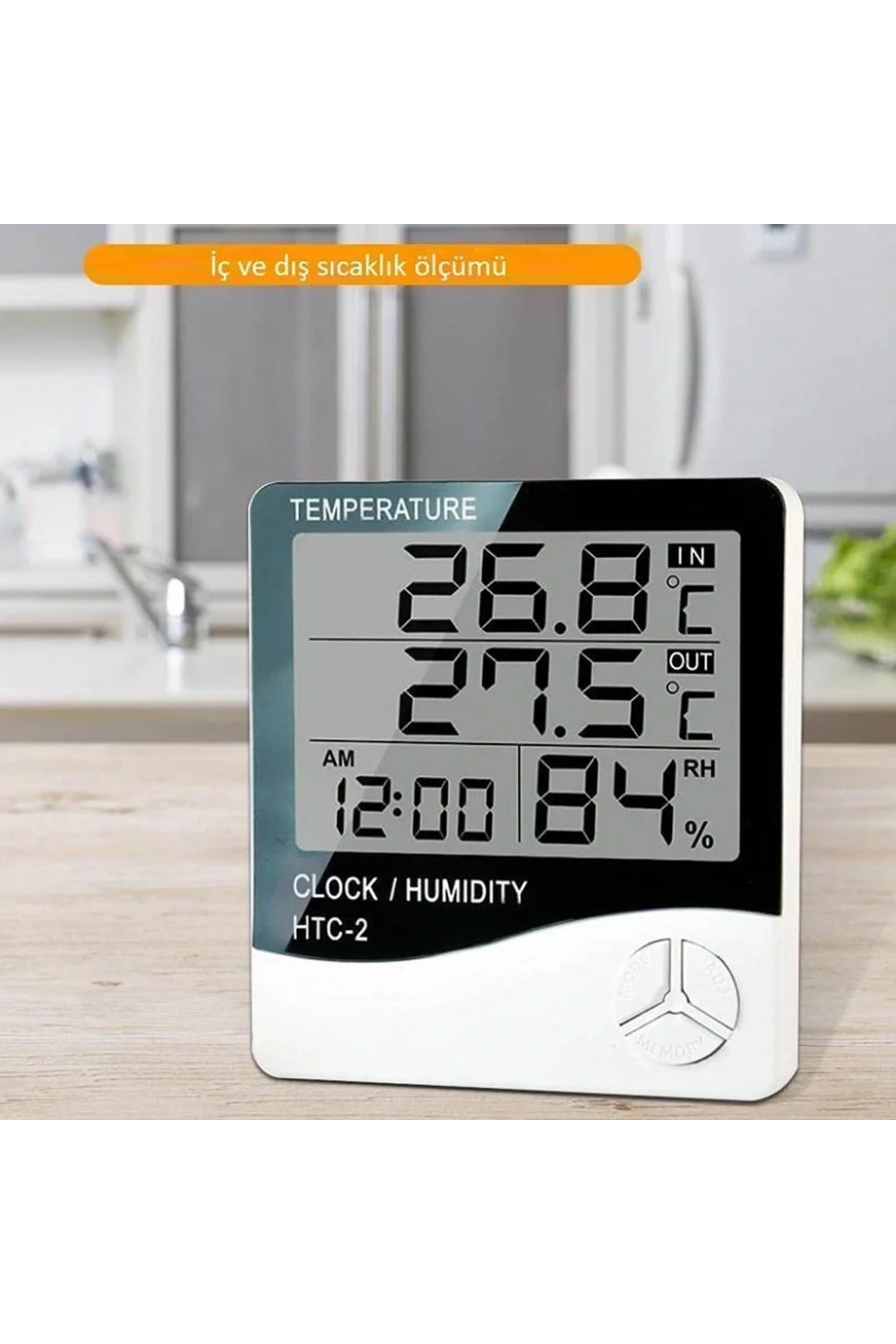 HTC-2 Saatli Nem Ölçer ve Termometre