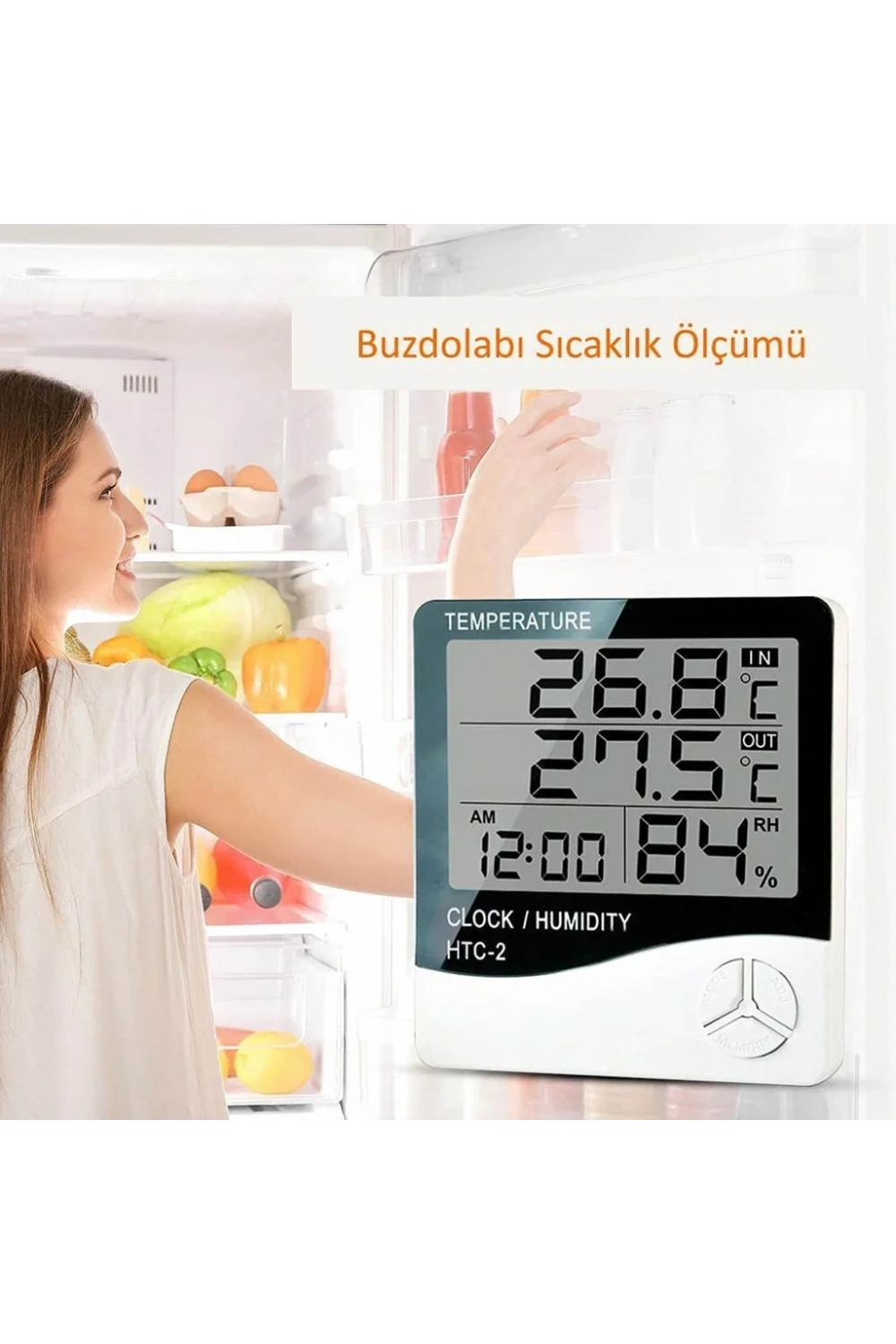 HTC-2 Saatli Nem Ölçer ve Termometre