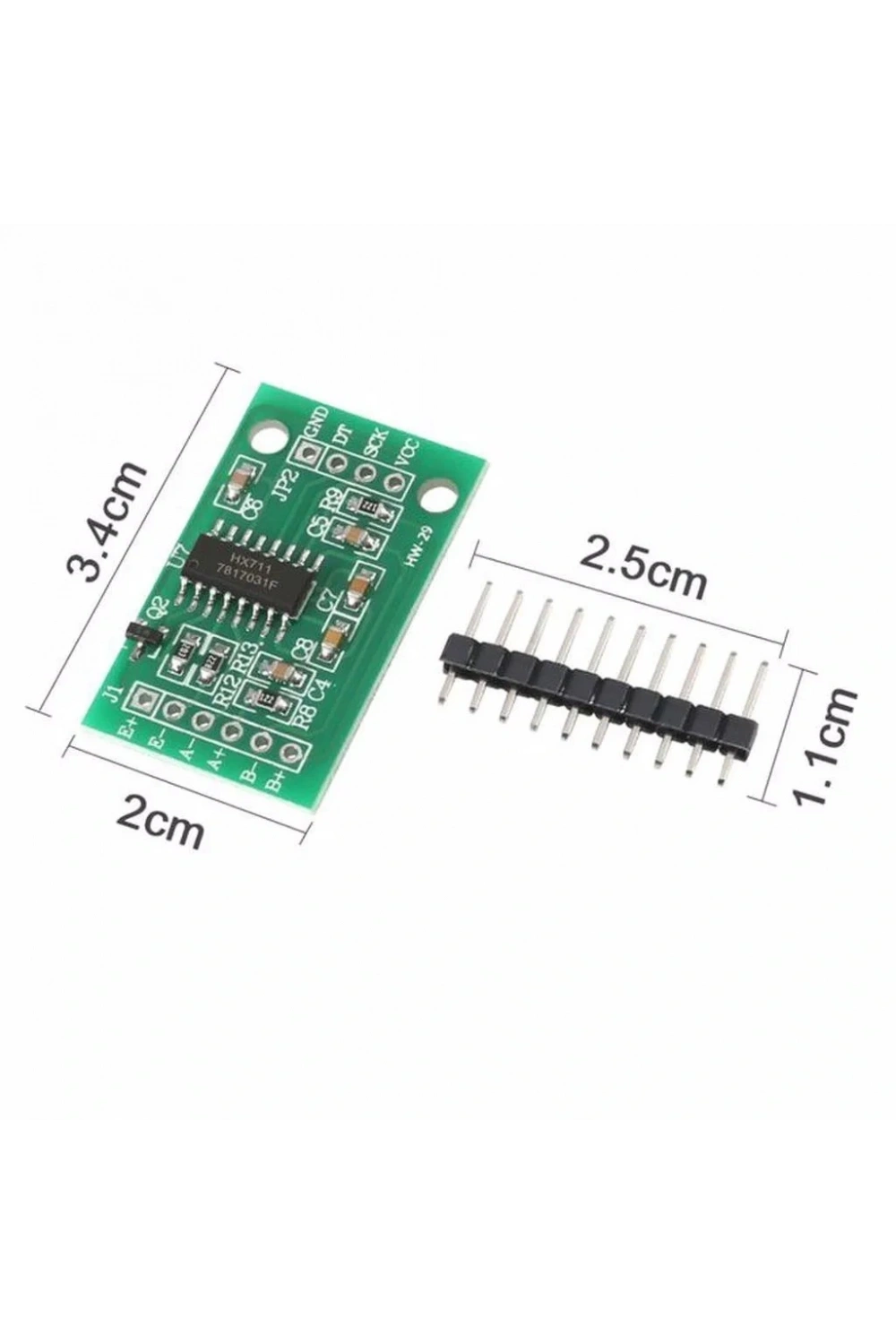 HX711 Çift Kanal Tartı Sensörü Modülü