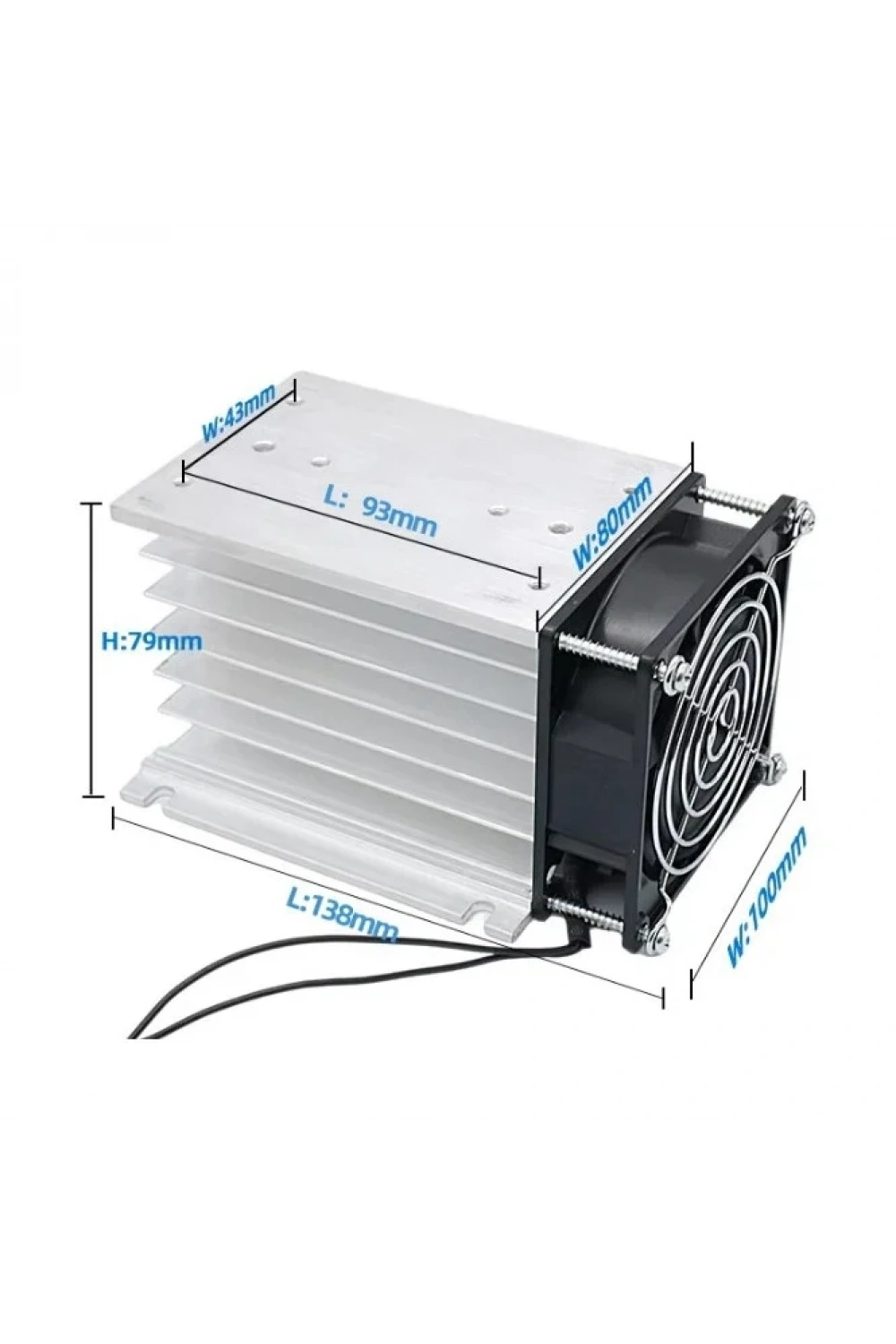 I-100 3-Fazlı SSR 10-100A Röle Uyumlu Fanlı Soğutucu