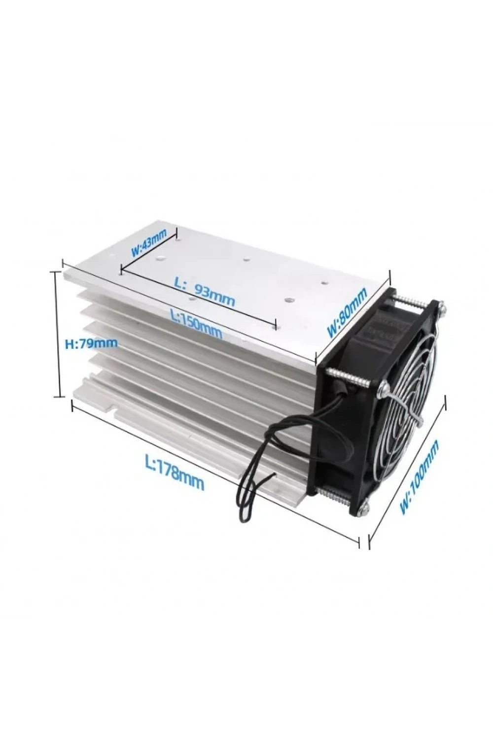 I-150 3-Fazlı SSR 10-120A Röle Uyumlu Fanlı Soğutucu