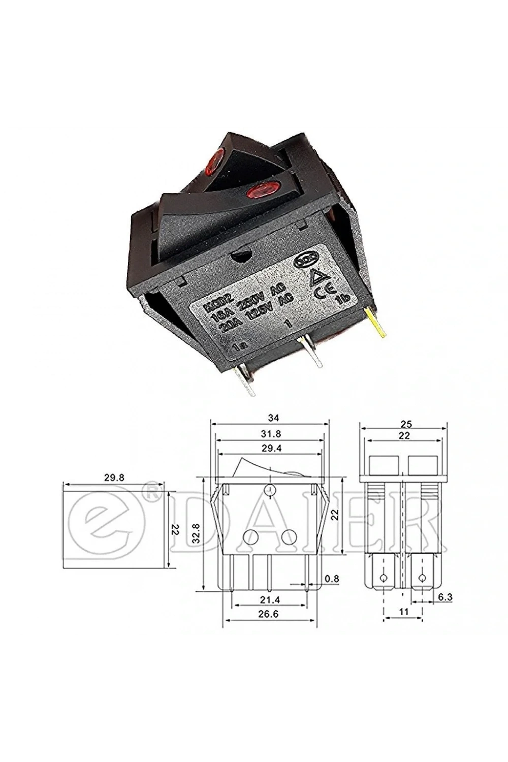 IC-102 İkili Nokta Işıklı Anahtar
