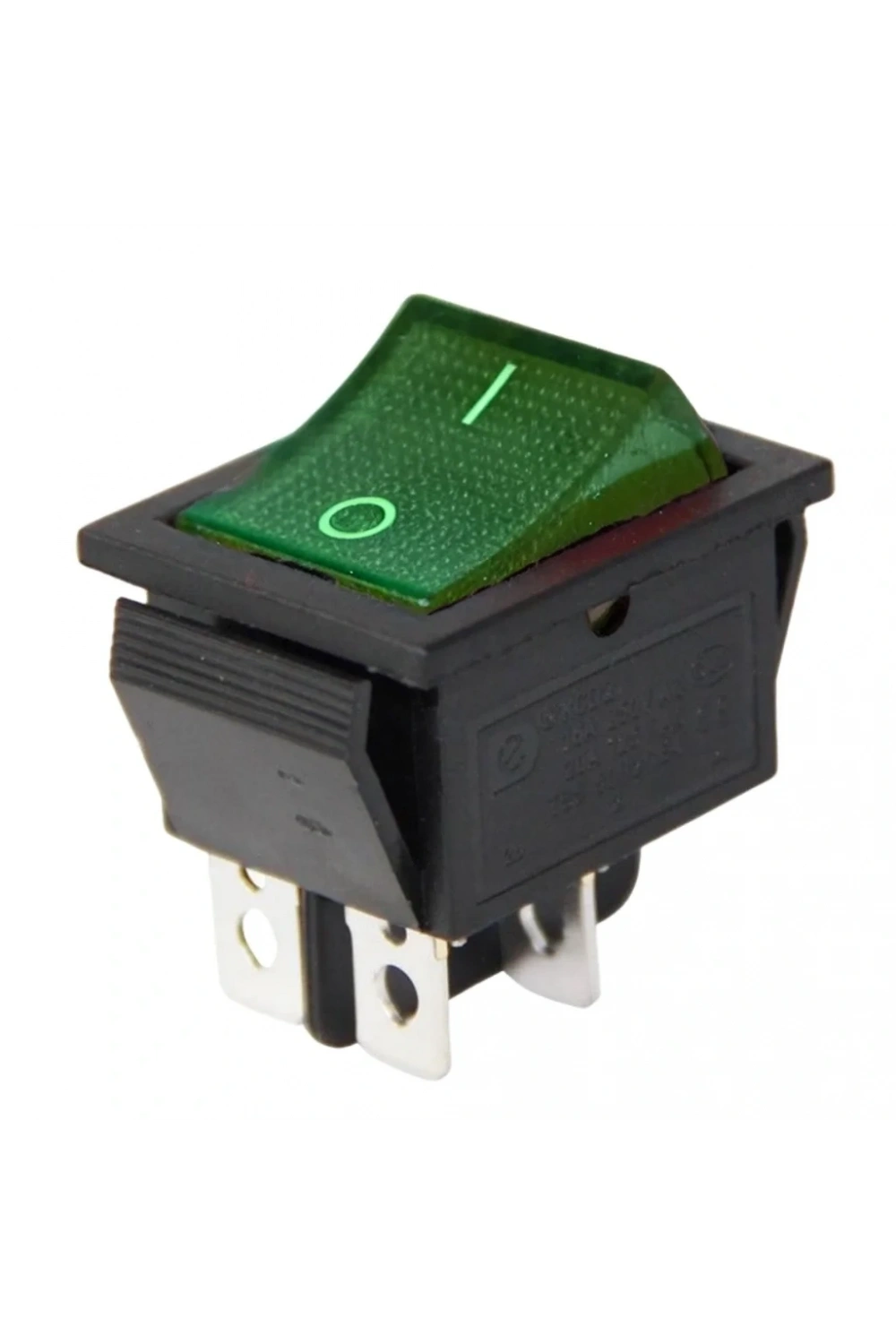 IC-104 Geniş Işıklı Anahtar On Off Switch 4P Yeşil