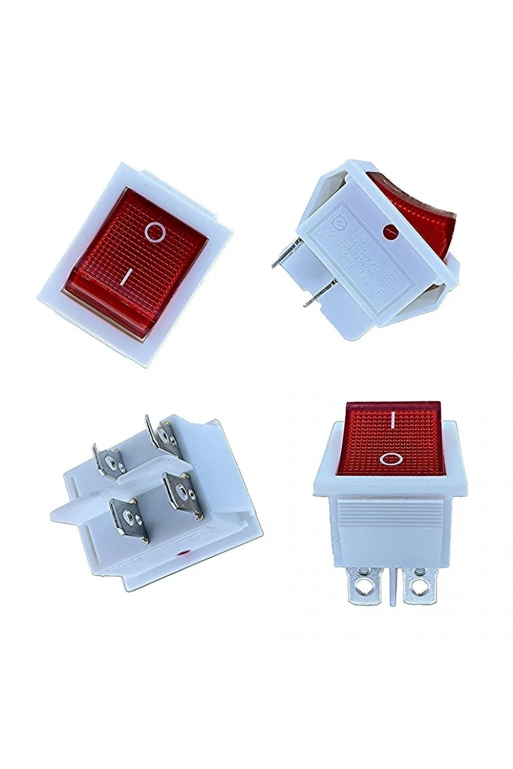 IC-104B Geniş Işıklı Anahtar On-Off Beyaz Kasa