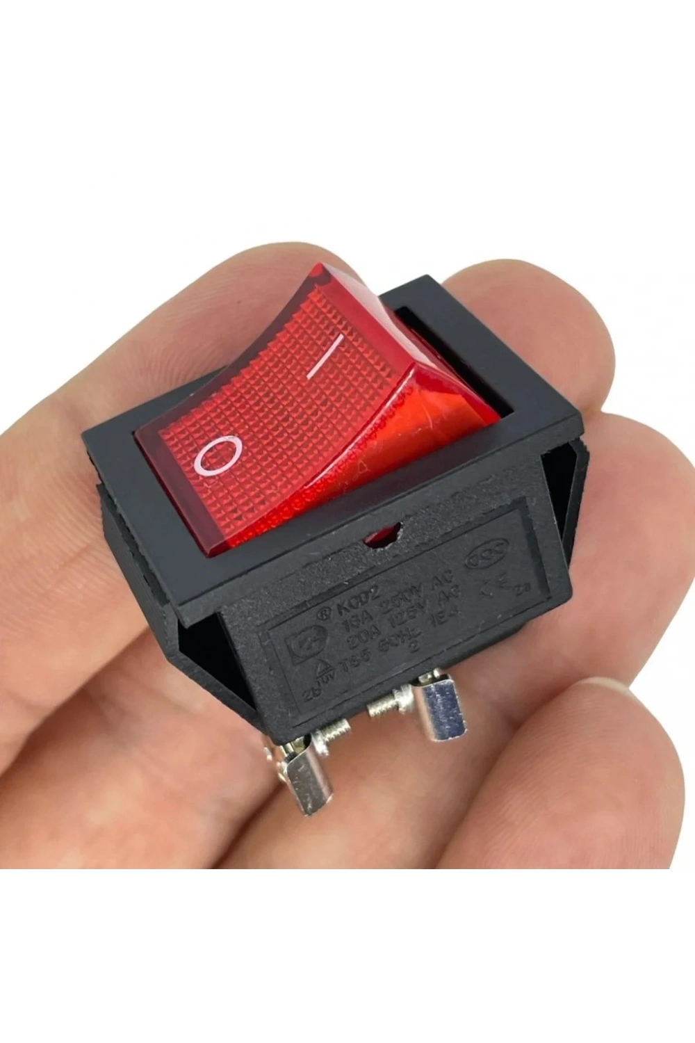 IC-104C Vida Bacak Geniş Işıklı Anahtar ON-OFF 4P 220V
