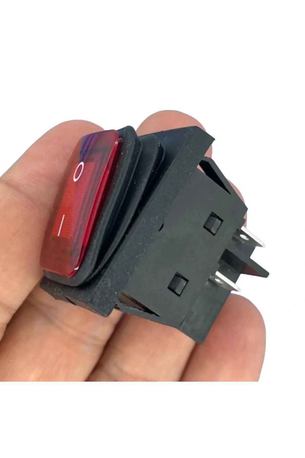 IC-104W-S Körüklü Geniş Işıklı Kırmızı Anahtar 30A ON-OFF 4P