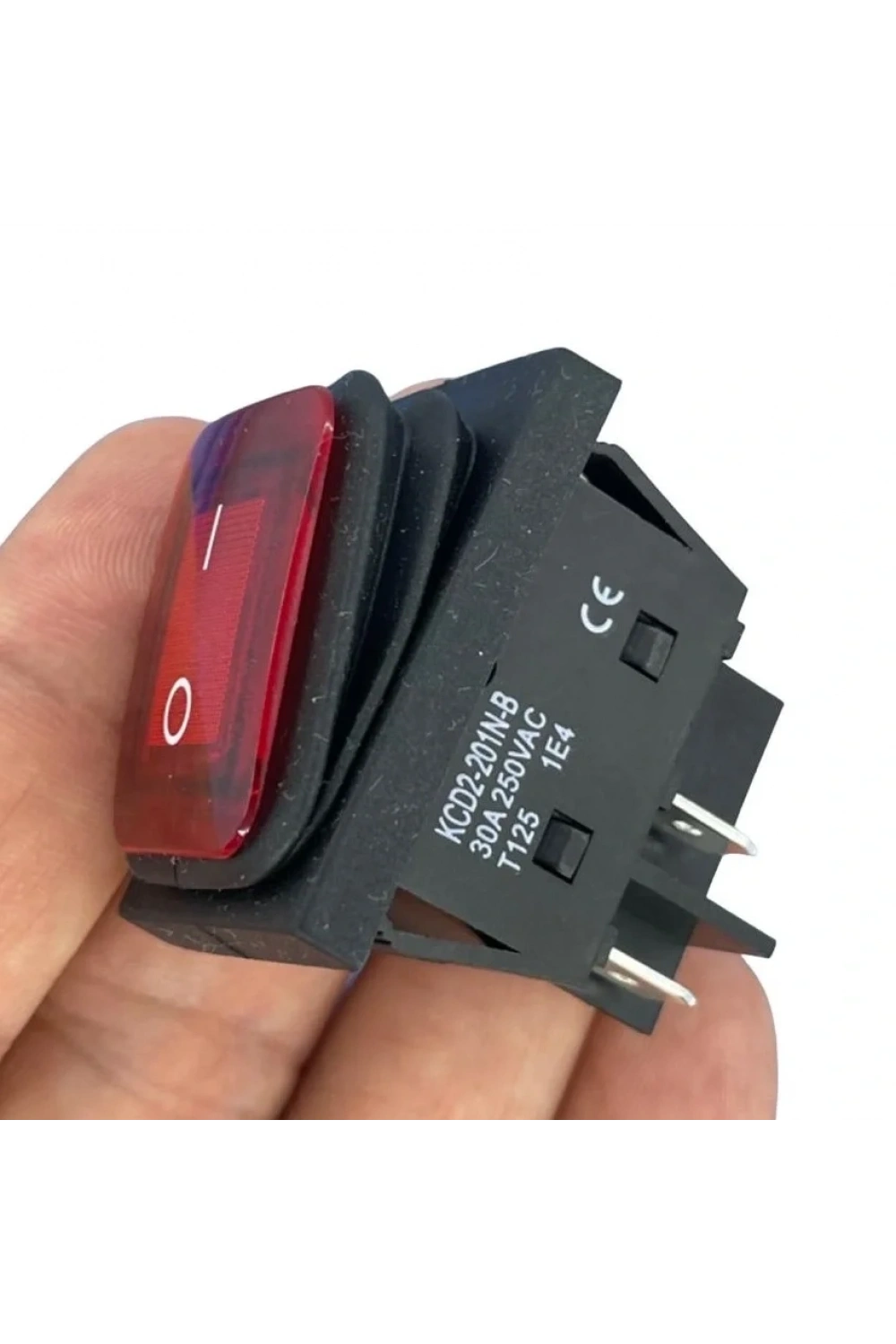 IC-104W-S Körüklü Geniş Işıklı Kırmızı Anahtar 30A ON-OFF 4P