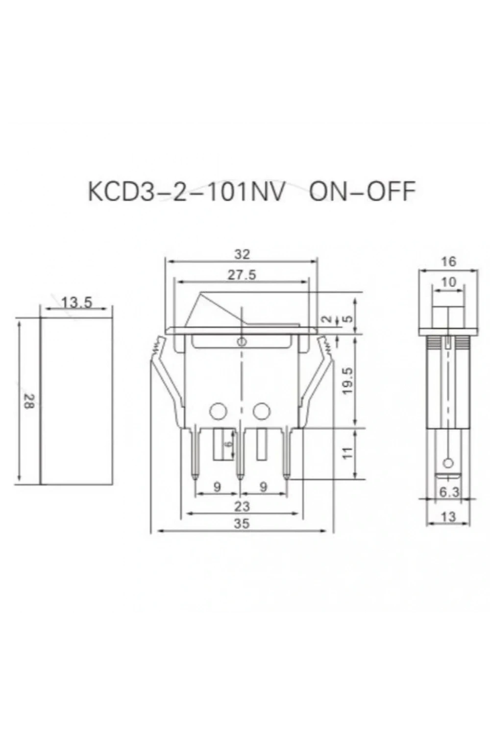 IC-113-8 Tekli Anahtar Işıklı On-Off 3P