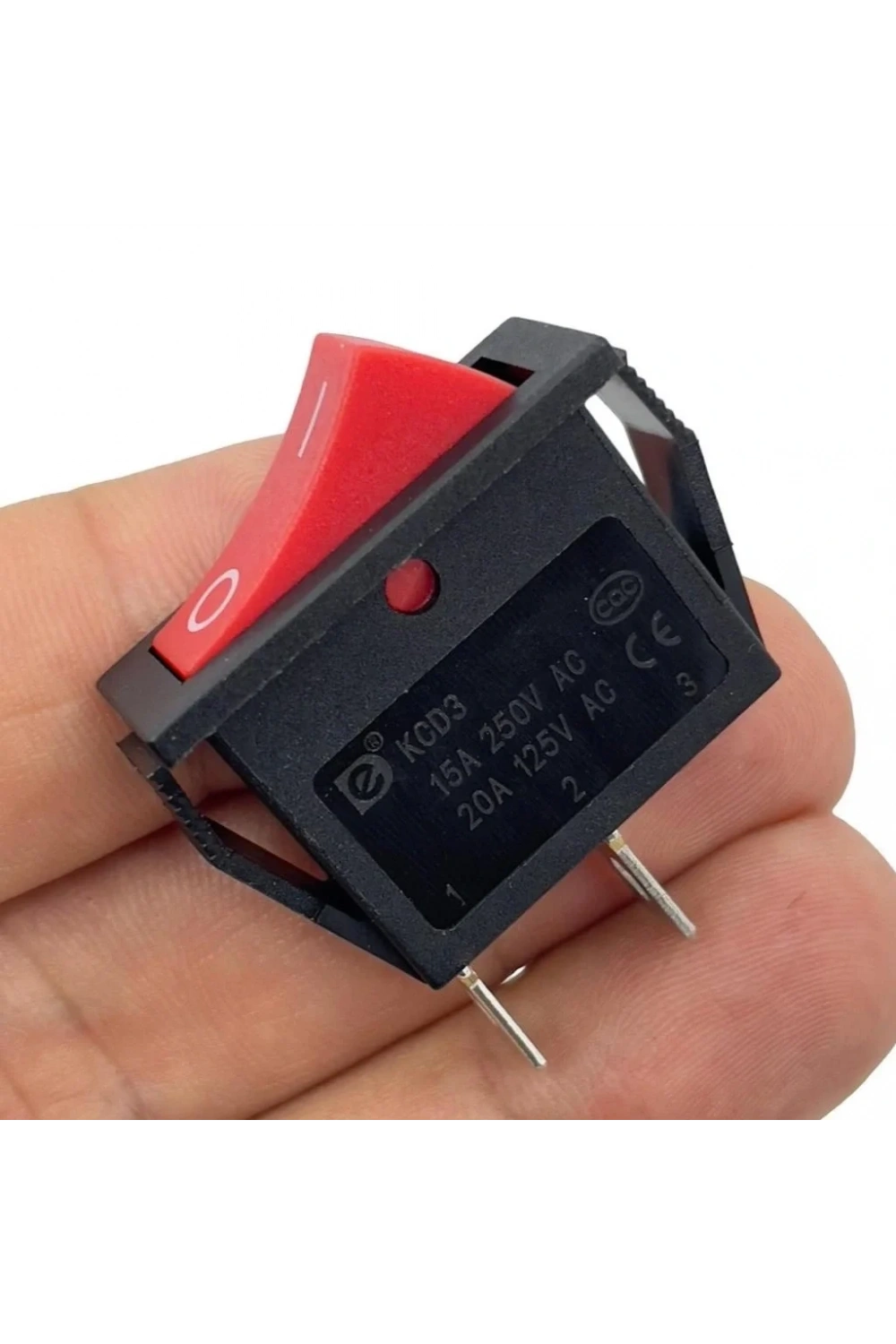 IC-114 Tekli Dar Işıksız Anahtar On-Off 2P Kırmızı