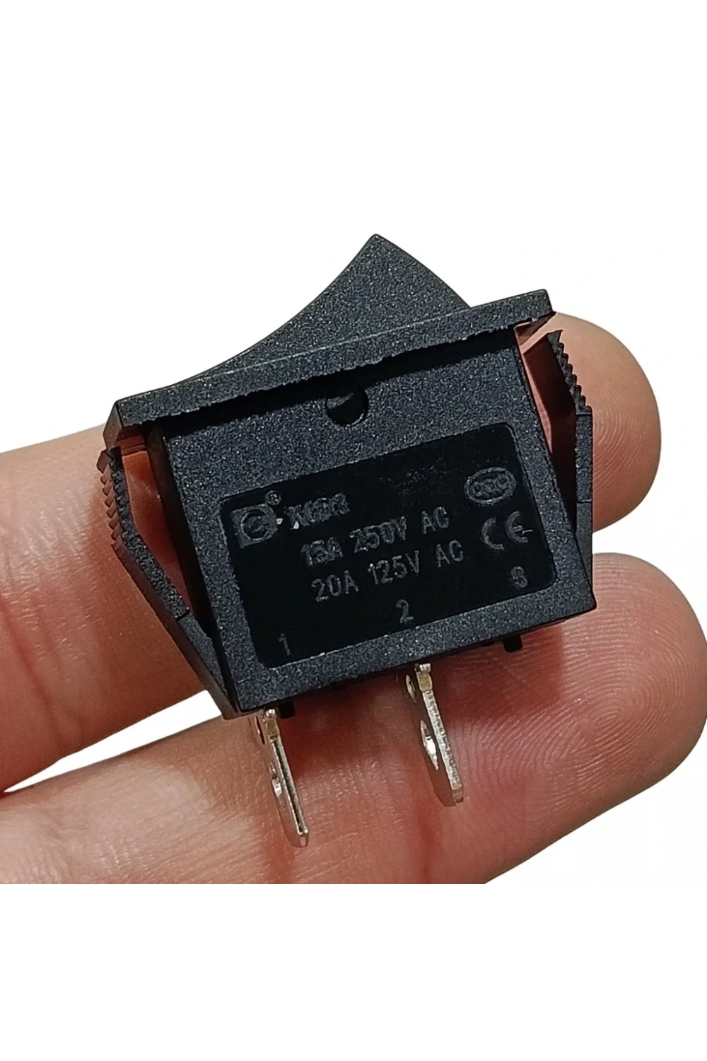 IC-114 Tekli Dar Işıksız Anahtar On-Off 2P Siyah