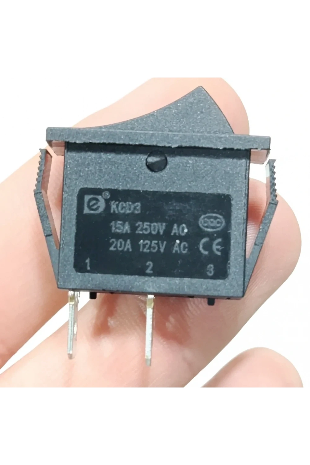 IC-114 Tekli Dar Işıksız Anahtar On-Off 2P Siyah