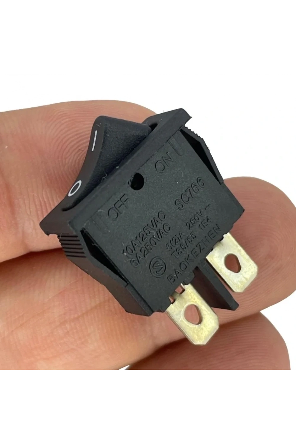 IC-117A Mini Dar Işıksız Anahtar ON-OFF 2P