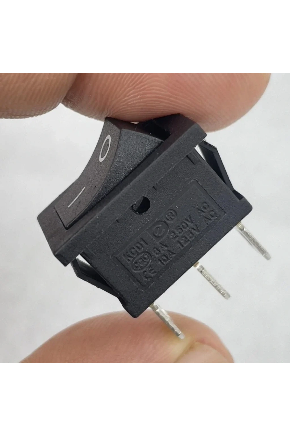 IC-121 Mini Işıksız Anahtar On-Off 3P Siyah