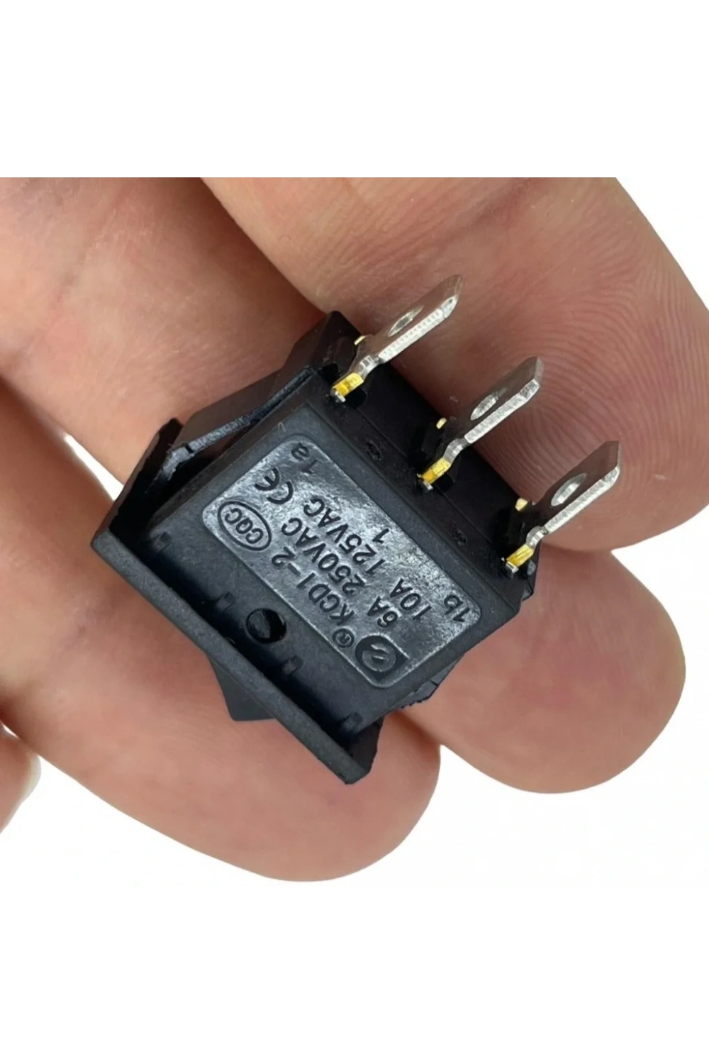 IC-125 Mini Işıksız Yaylı Anahtar OFF-MOM 3P
