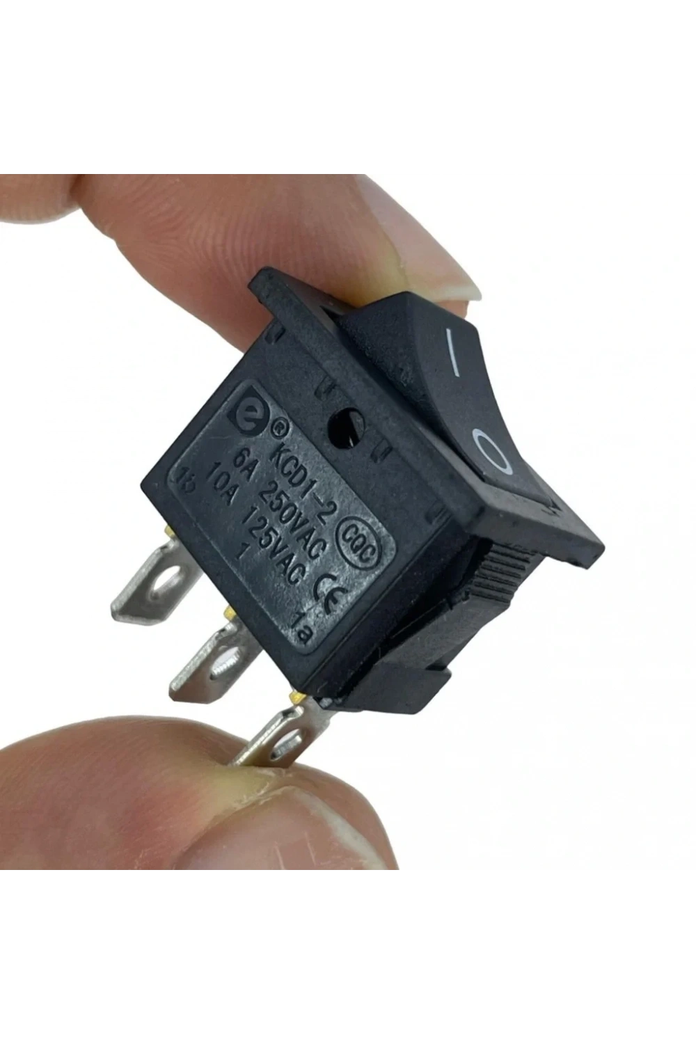 IC-125 Mini Işıksız Yaylı Anahtar OFF-MOM 3P