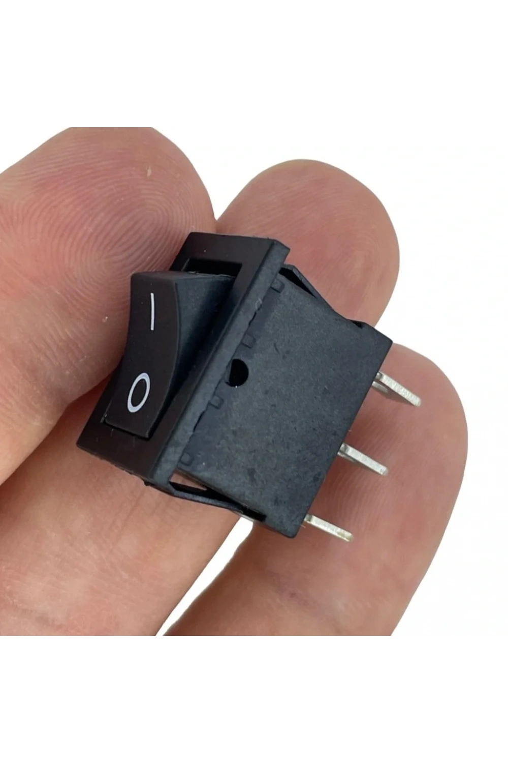 IC-125 Mini Işıksız Yaylı Anahtar OFF-MOM 3P