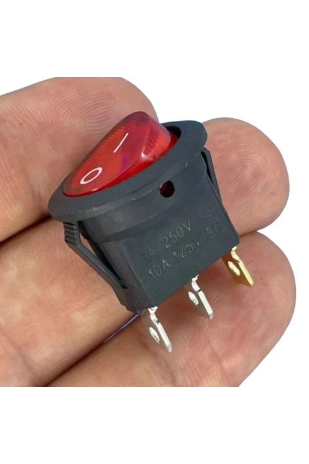IC-131-0 Mini Yuvarlak Işıklı Anahtar 220V 3P