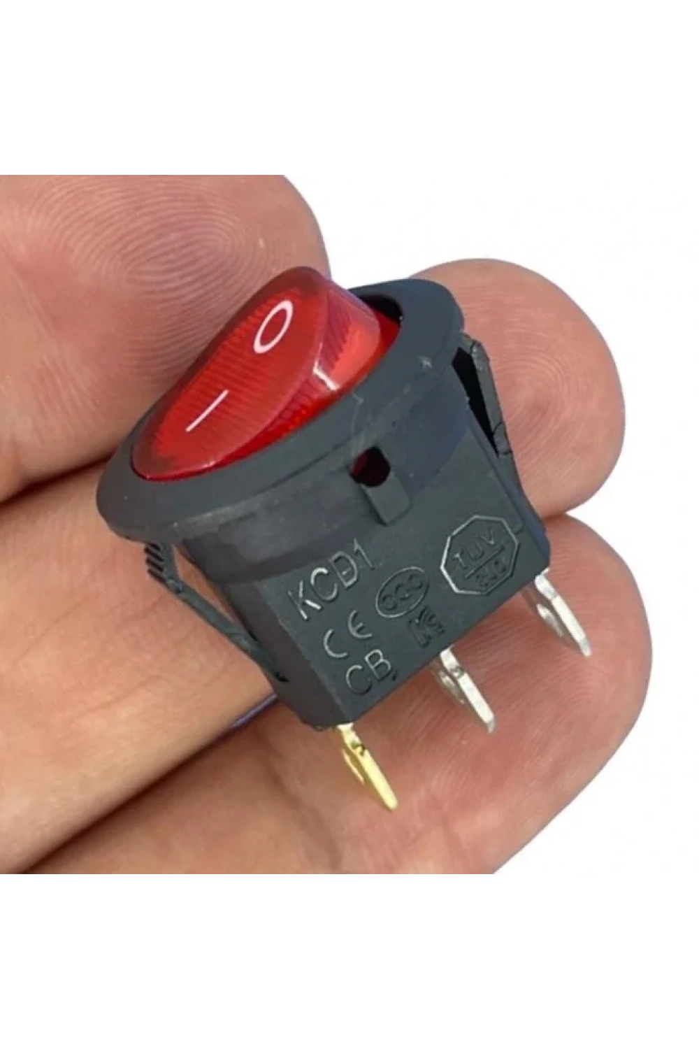 IC-131-0 Mini Yuvarlak Işıklı Anahtar 220V 3P