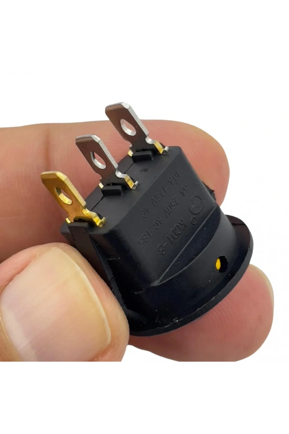 IC-131 Yuvarlak Işıklı Anahtar On-Off 3P Sarı