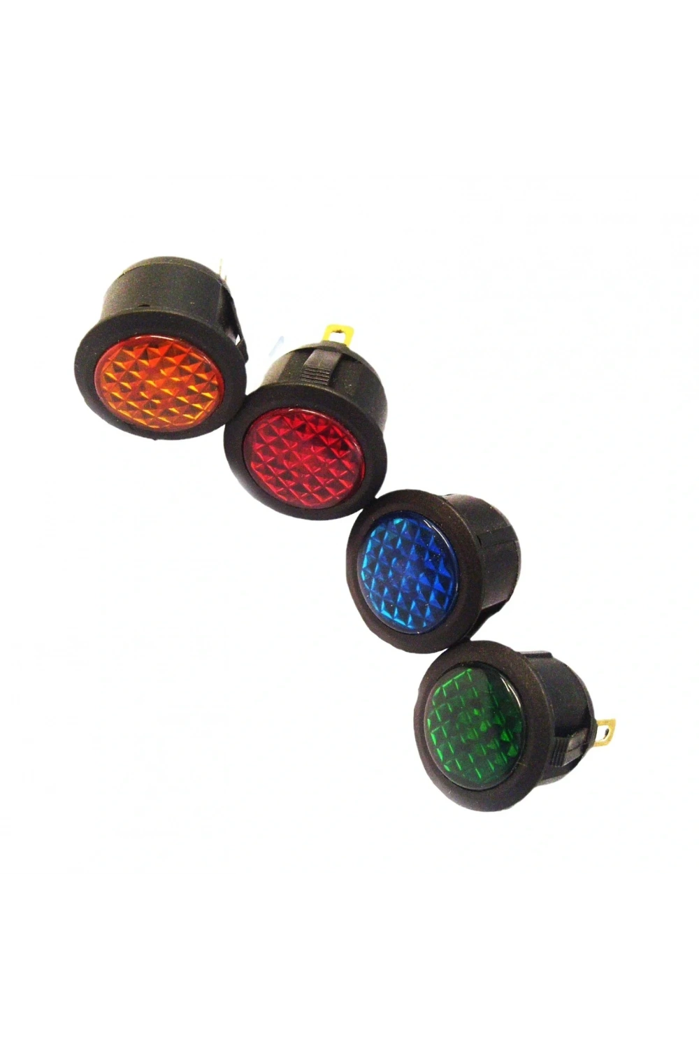 IC-131D Yuvarlak Sinyal Lambası Yeşil 12V DC (LED)