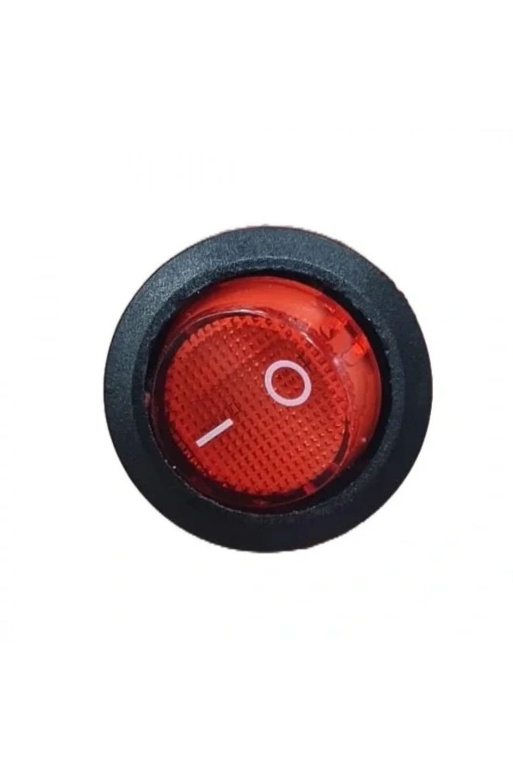 IC-133-5 Yuvarlak Kırmızı Işıksız Anahtar ON-OFF 2P