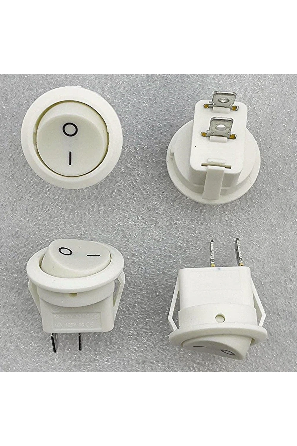 IC-133A Yuvarlak Işıksız Anahtar On-Off 2P Beyaz