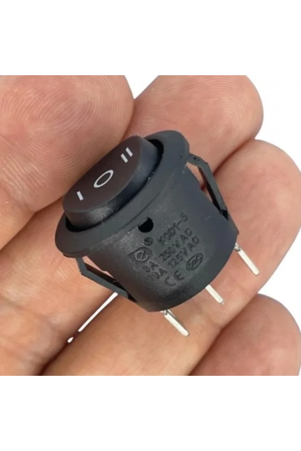 IC-134-2 Yaylı Yuvarlak Işıksız Anahtar (ON)-OFF-(ON) 3P