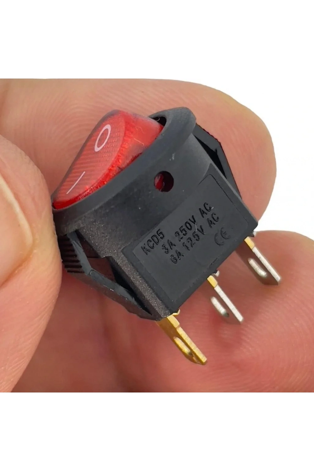 IC-134D Mini Yuvarlak Anahtar Işıklı On-Off 3P