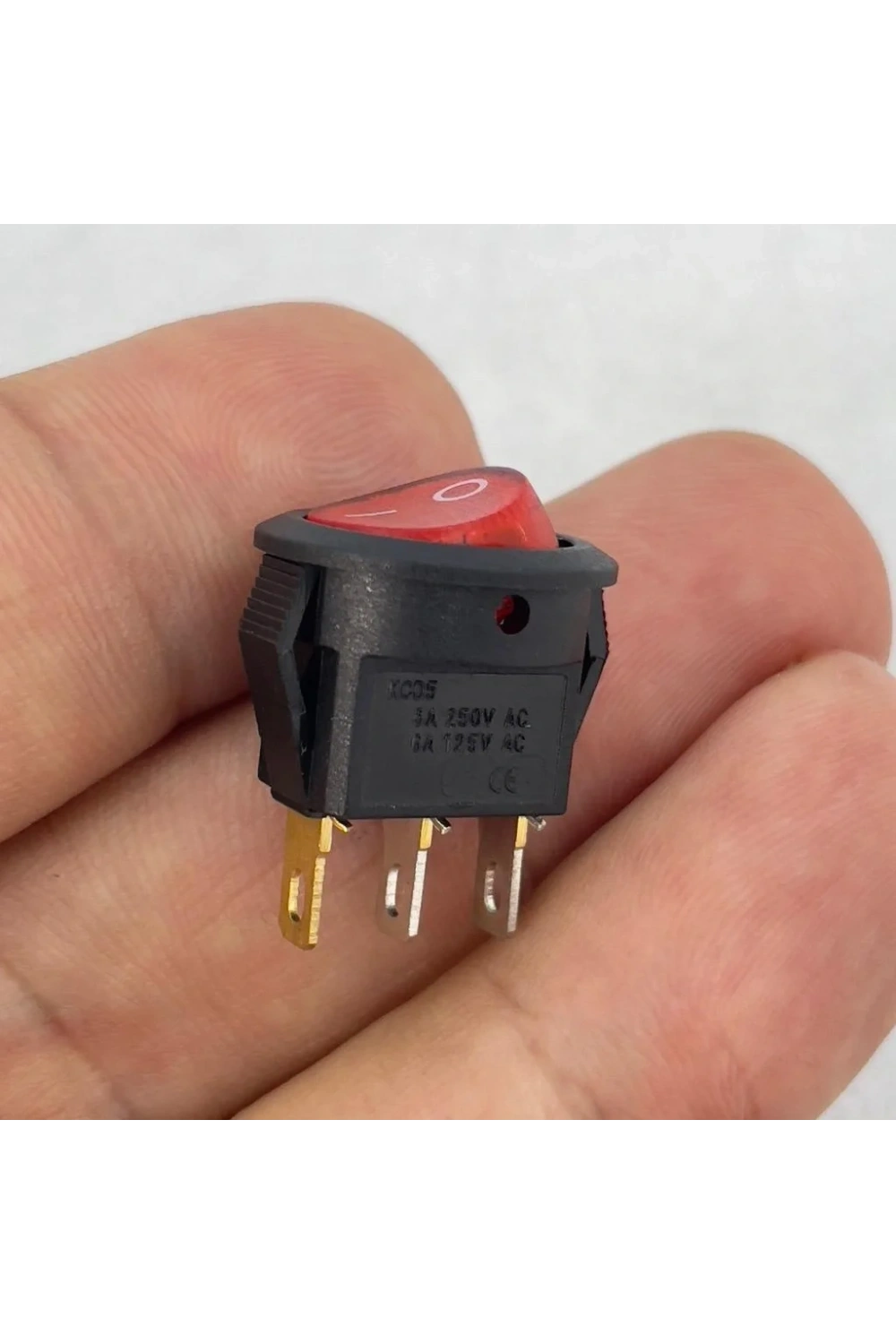 IC-134D Mini Yuvarlak Anahtar Işıklı On-Off 3P