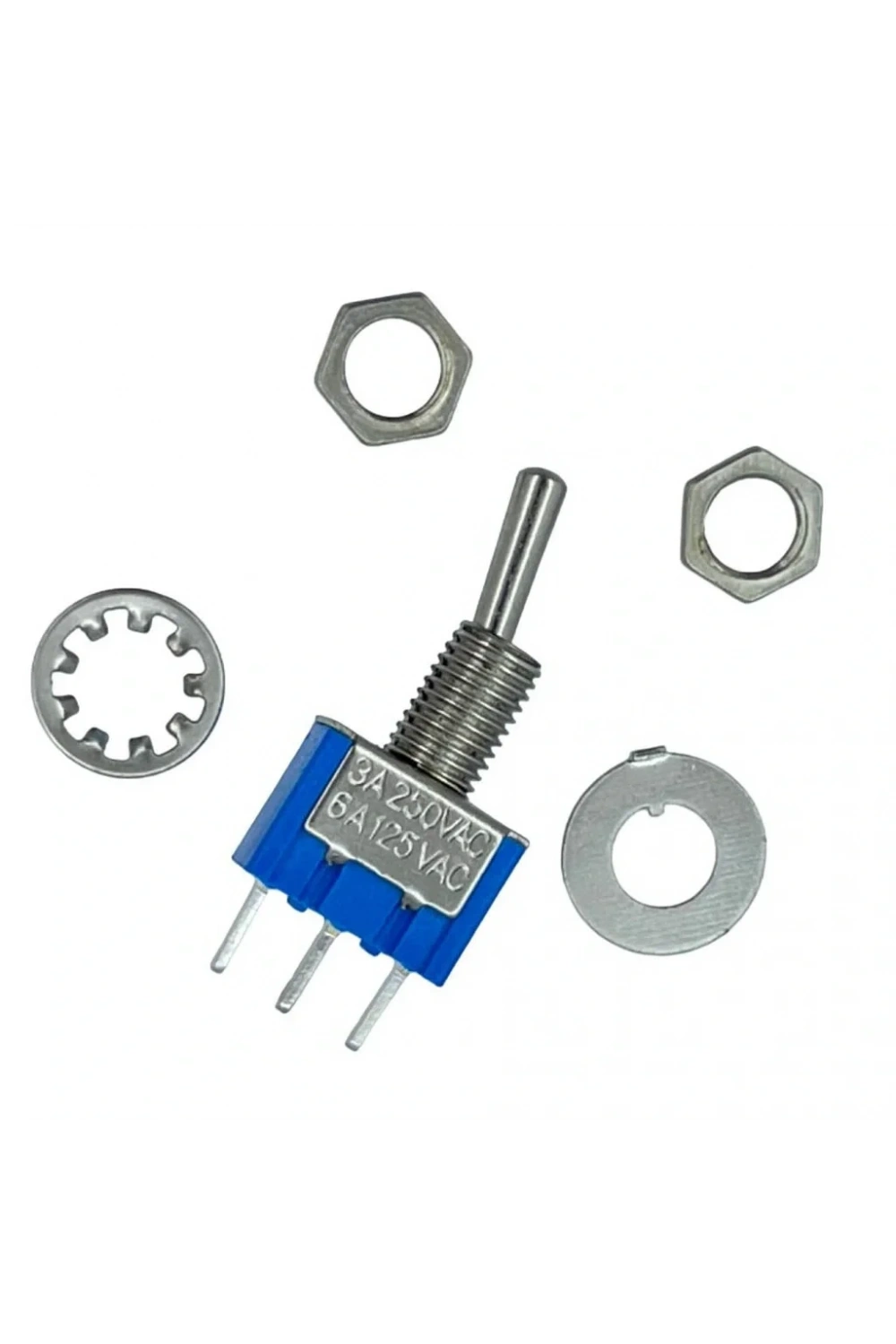 IC-139C Toggle Switch İğne Ayak On-Off 6mm MTS-102-A2