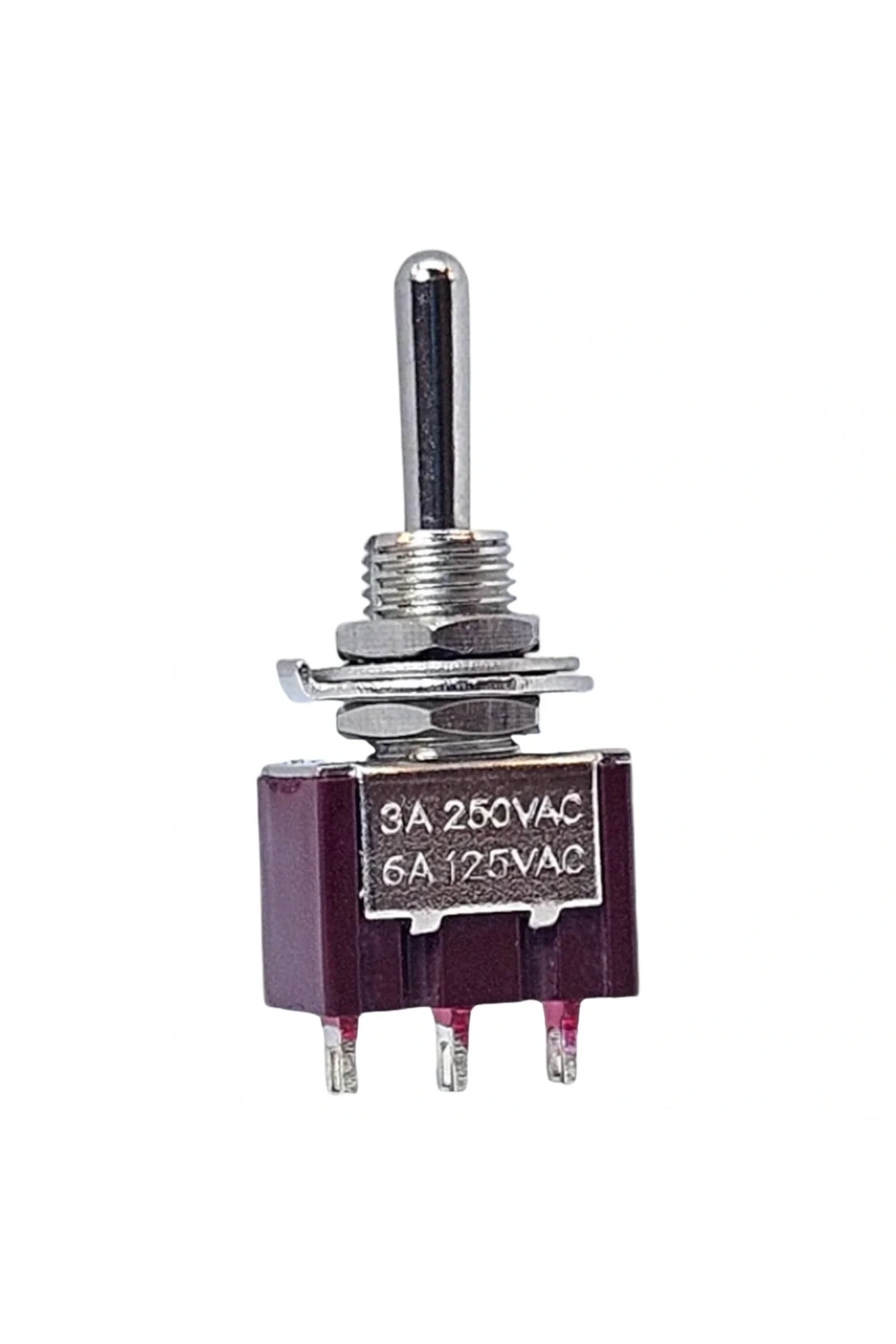 IC-142 Toggle Switch Yaylı On-Off-Mom (Kaliteli) Ø6mm MTS-113