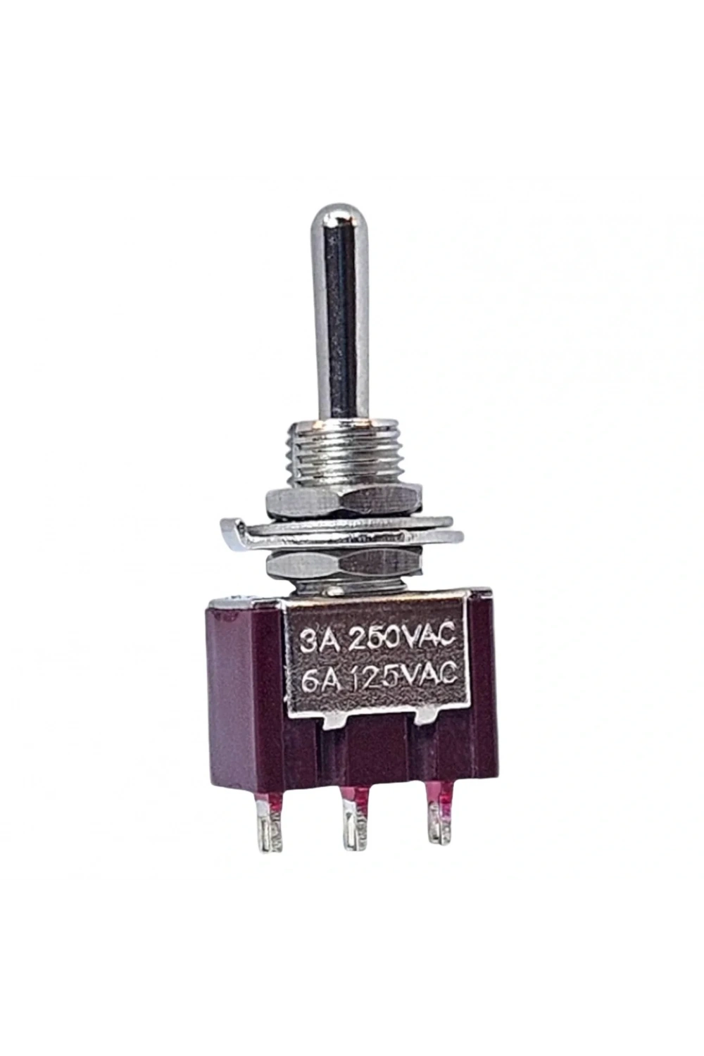 IC-143 Toggle Switch Yaylı Mom-Off-Mom Ø6mm MTS-123 (Kaliteli)