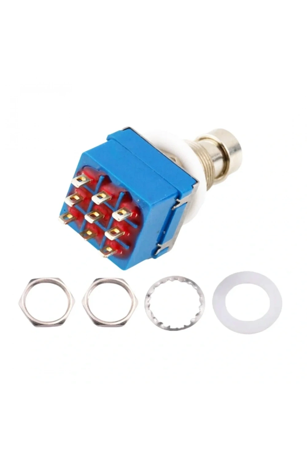 IC-148J-9 Pedal Switch Kalıcılı 9P Ø12mm PBS-24-302