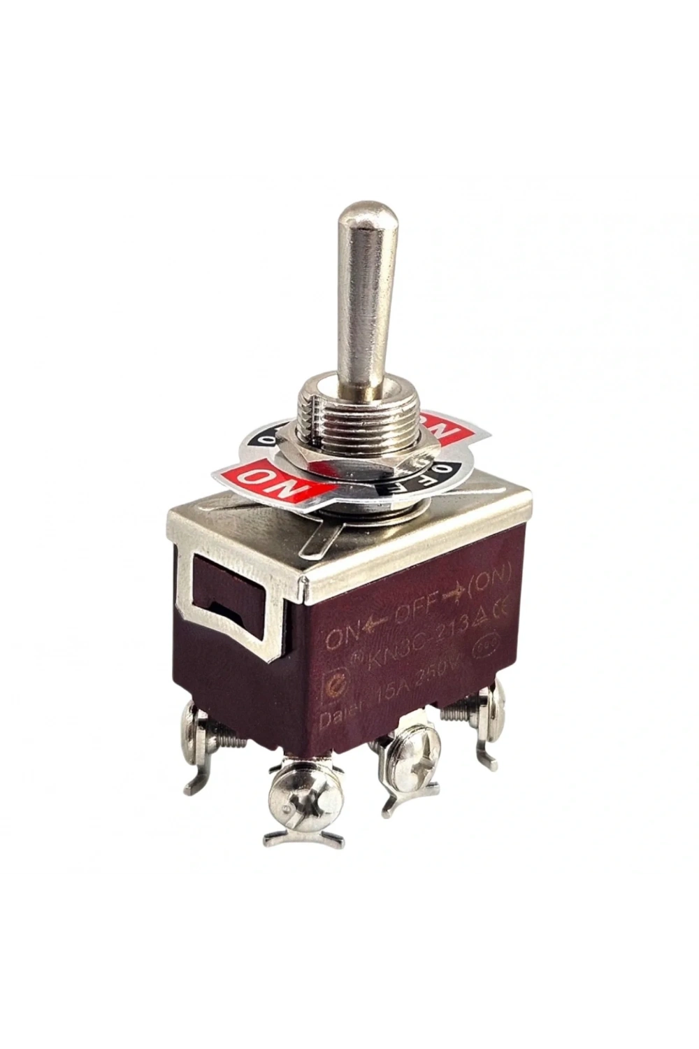 IC-160 Toggle Switch Mom-Off-Mom Ø12mm 6P KN3C-223