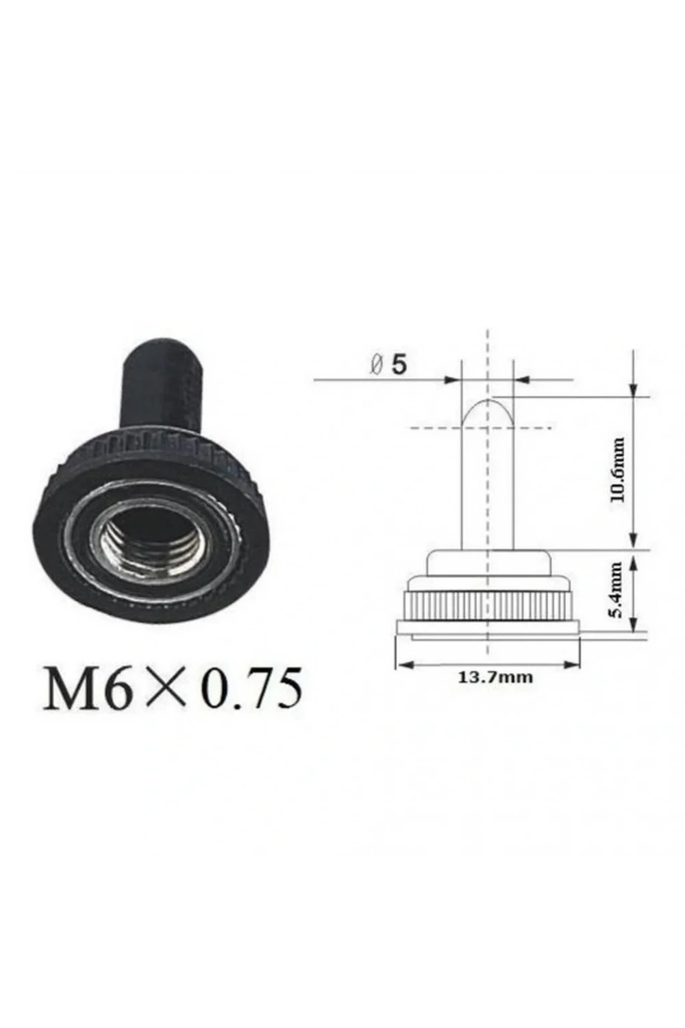 IC-161A Su Geçirmez Toggle Switch Kılıfı 6mm İçin