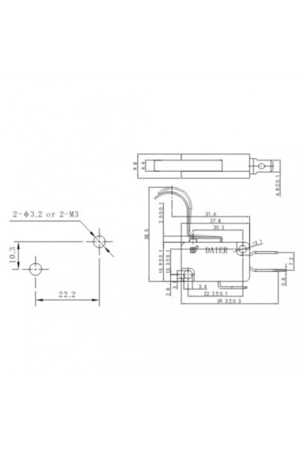 IC-170-2 Orta Kanca Micro Switch