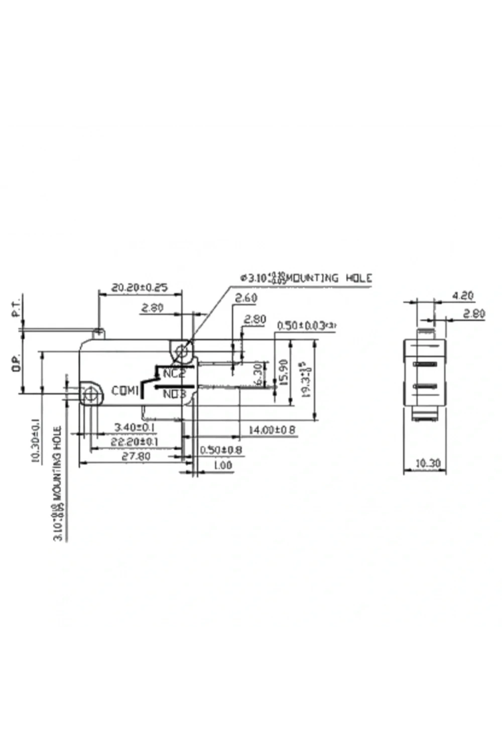 IC-176H Mikro Switch Hassas 15gf