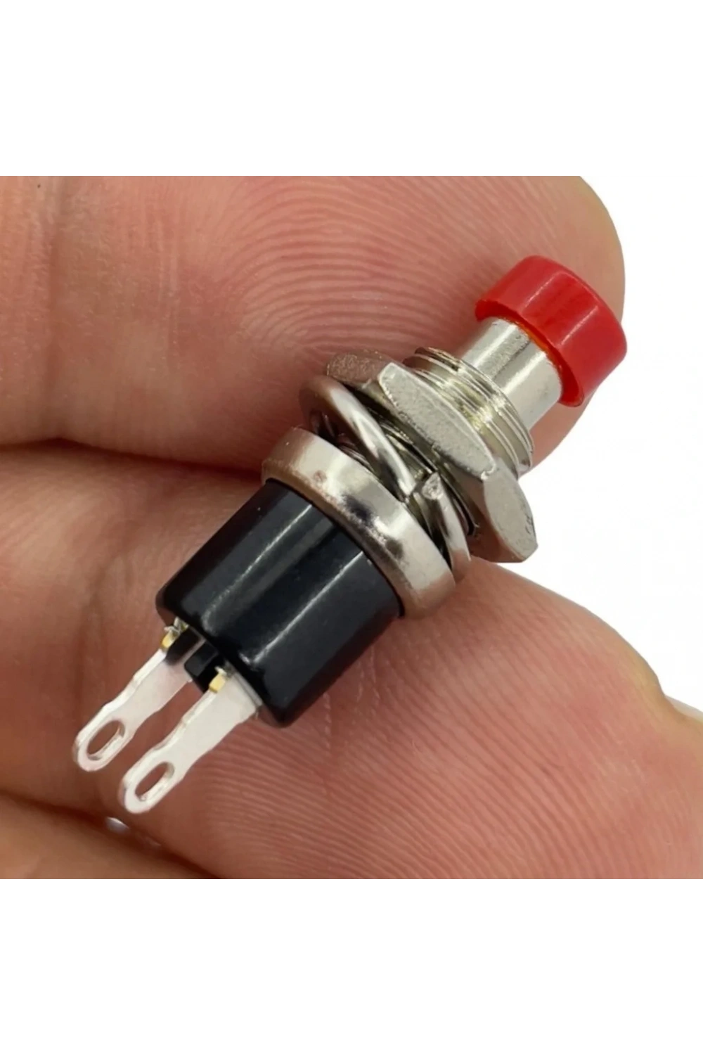 IC-177 Kırmızı Diyafon Mini Buton 7mm PBS-105