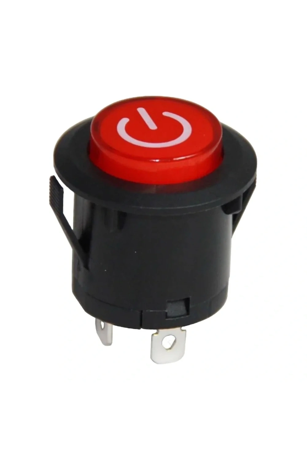 IC-180F 26mm Kalıcı Ledli Rocker Buton Power Simgeli 2P