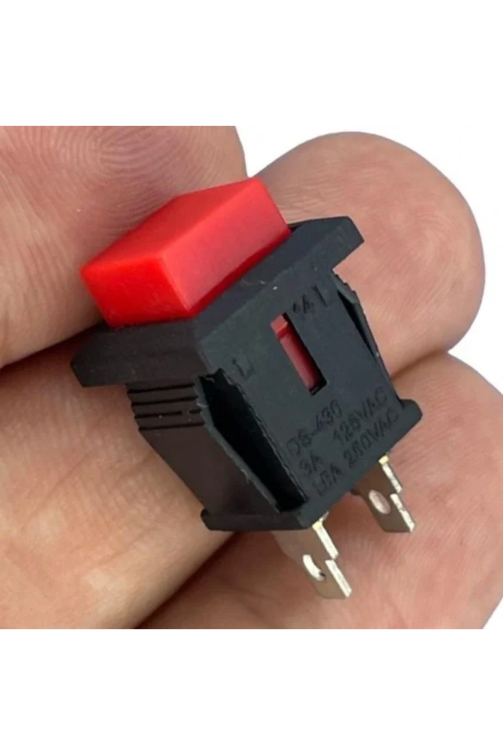 IC-180K-0 Kare Buton Kırmızı Yaylı Ters DS-430