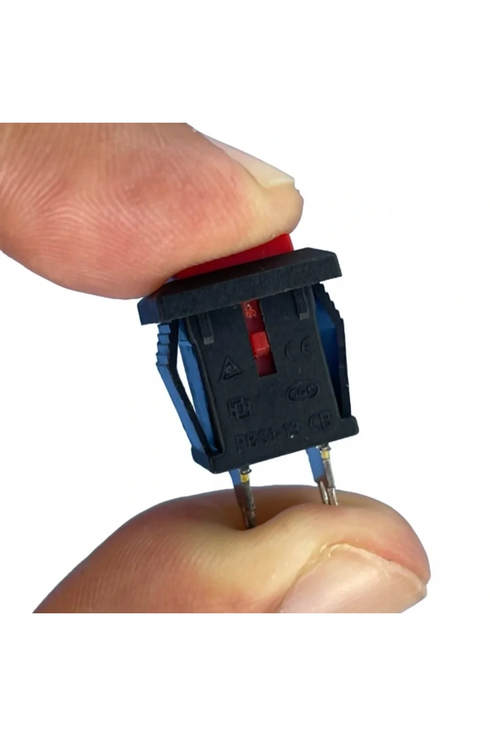 IC-180K-0 Kare Buton Kırmızı Yaylı Ters DS-430