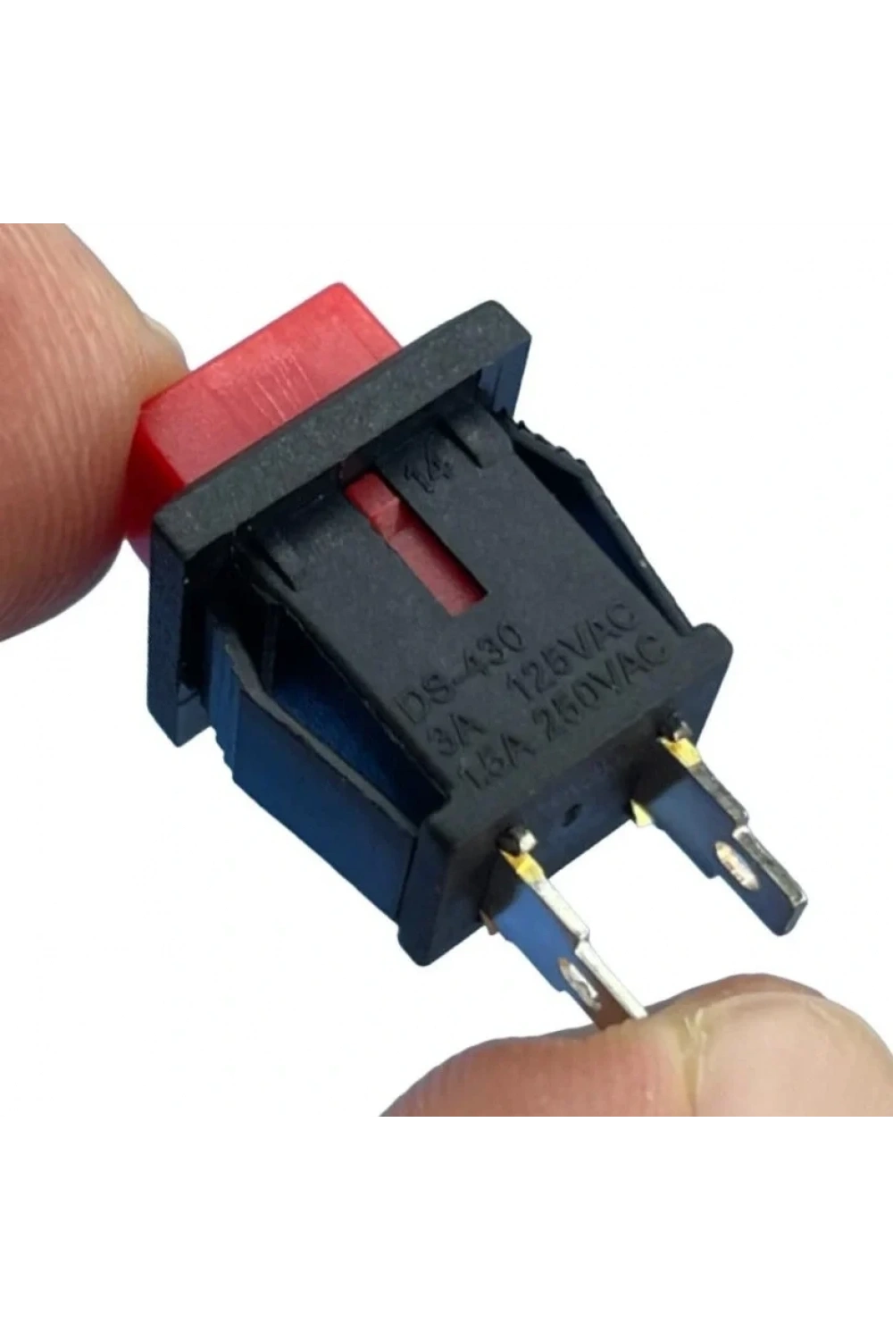 IC-180K-0 Kare Buton Kırmızı Yaylı Ters DS-430