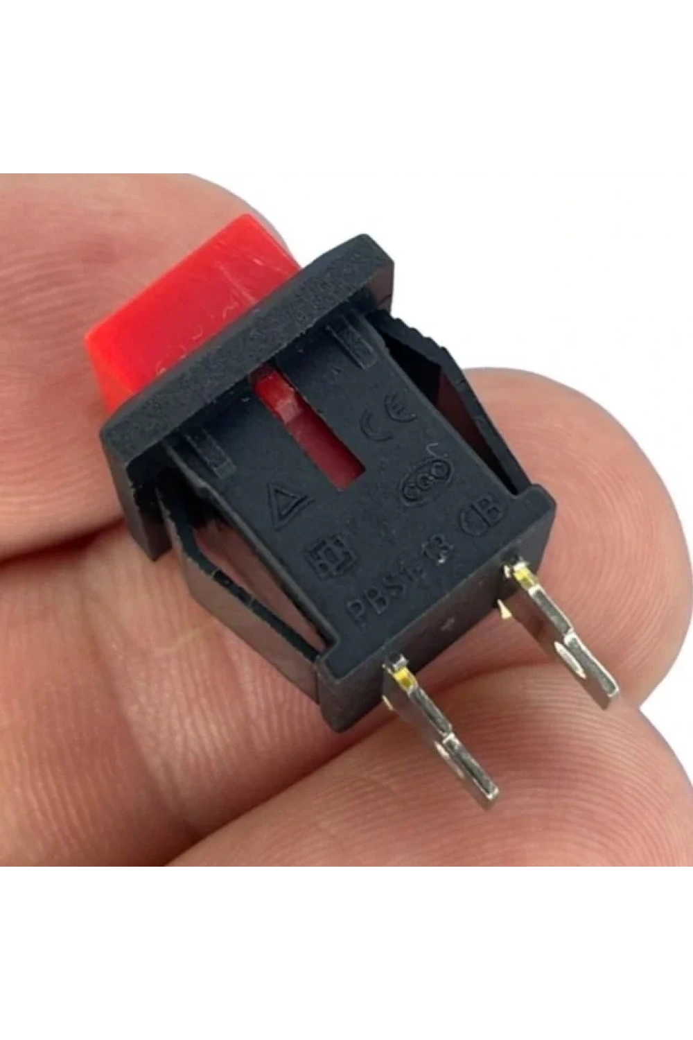 IC-180K-0 Kare Buton Kırmızı Yaylı Ters DS-430