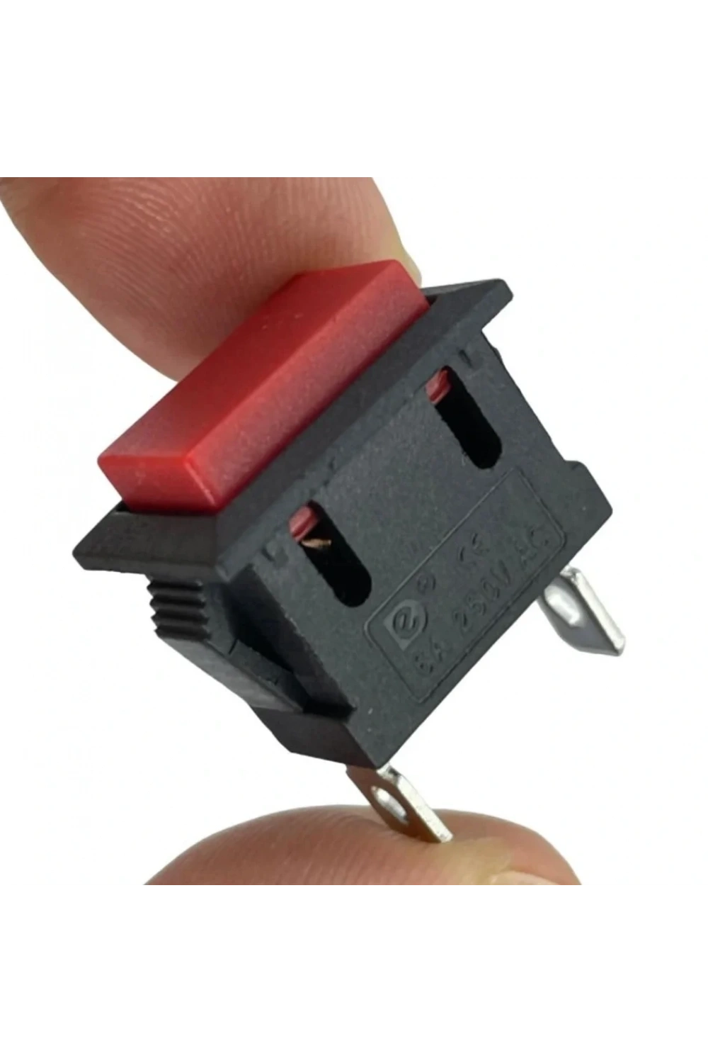 IC-180K-1 Kırmızı Dikdörtgen Yaylı Plastik Buton 2P PBS-101