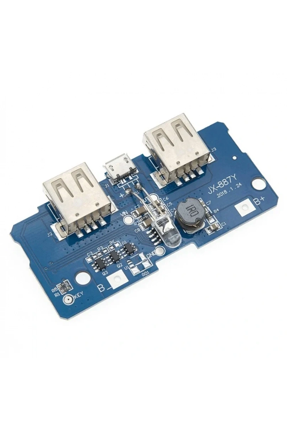 IC-180K Plastik Buton Yaylı 2P PBS15B Yeşil