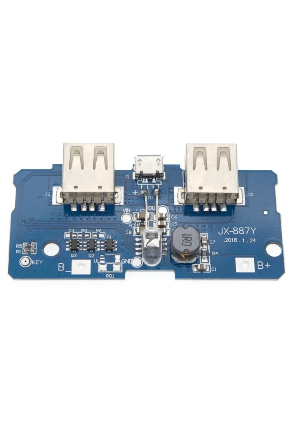 IC-180K Plastik Buton Yaylı 2P PBS15B Yeşil