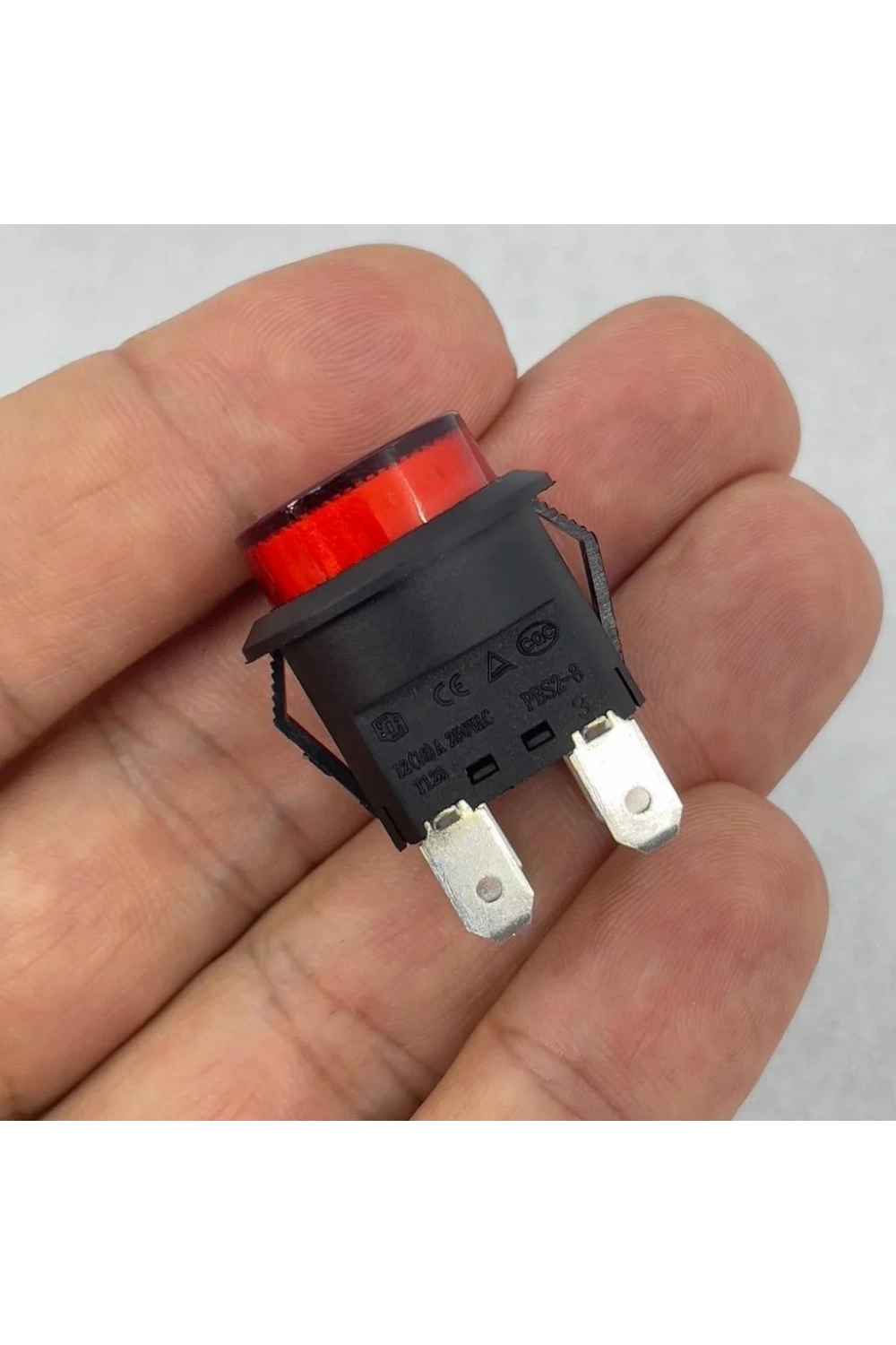 IC-180N Buton Plastik 22mm 12V 4P Kırmızı