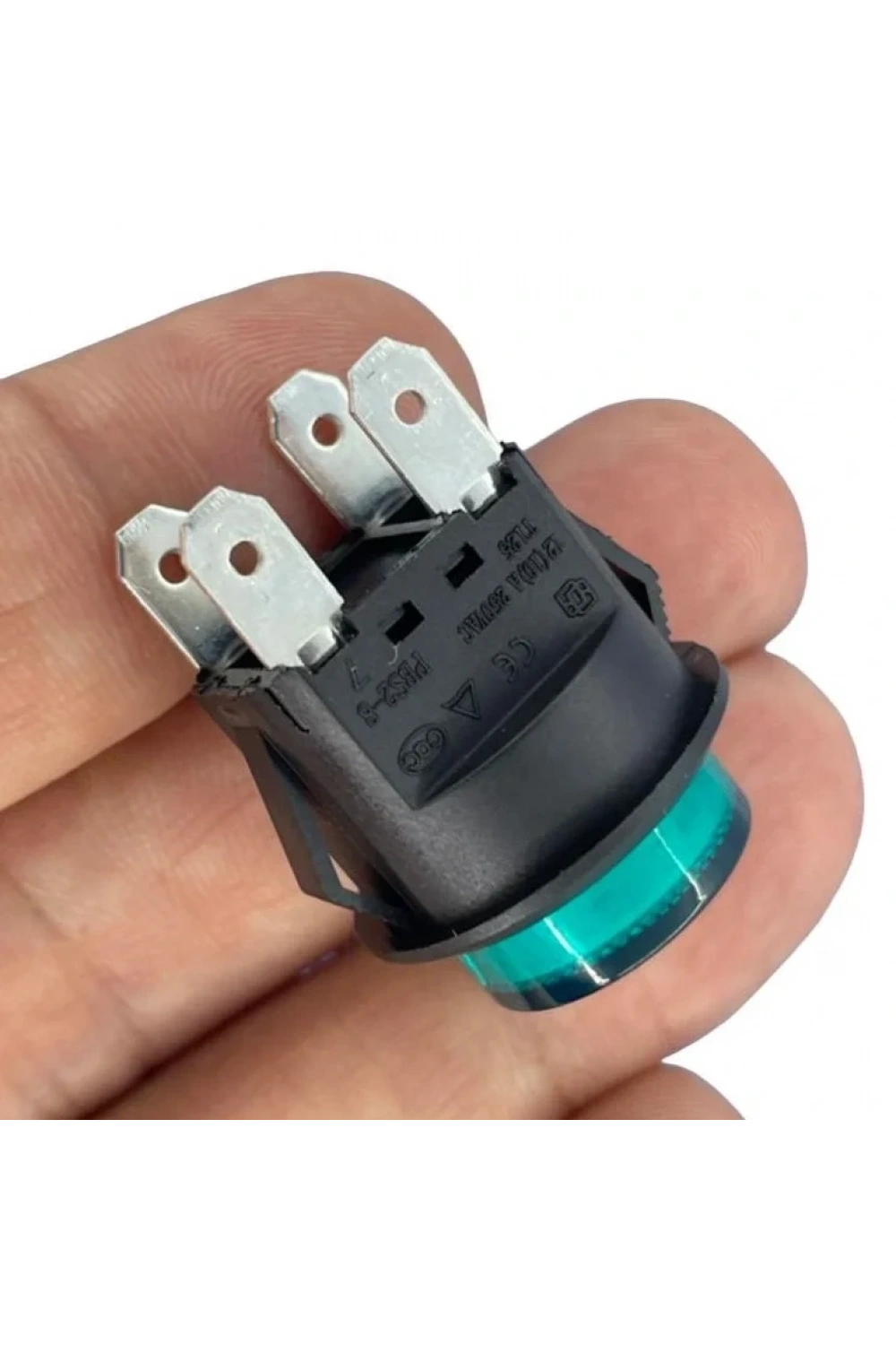IC-180N Buton Plastik 22mm 12V 4P Yeşil